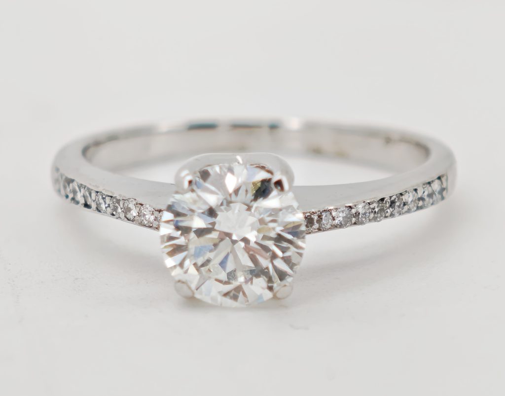 inel 14k cu diamante 1.15ct