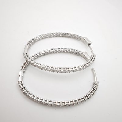 cercei aur 14k cu diamante 3.0ct