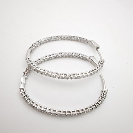 cercei aur 14k cu diamante 3.0ct