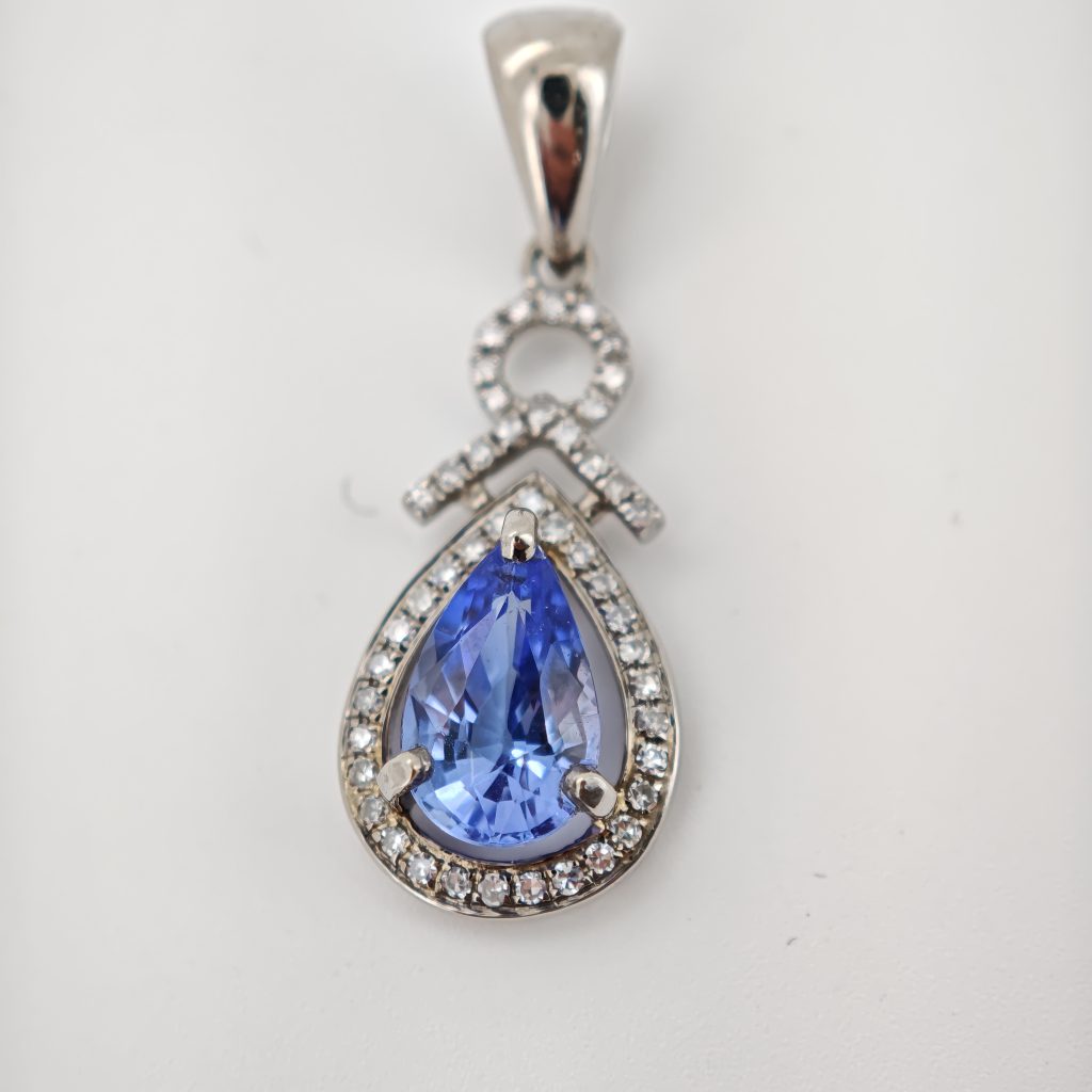 pandativ 14k cu tanzanite si diamante