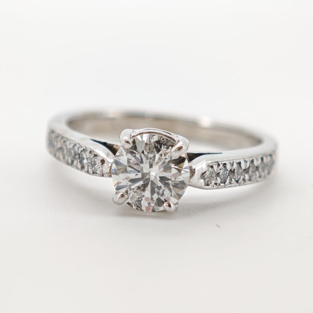 inel 14k cu diamante 1.0ct