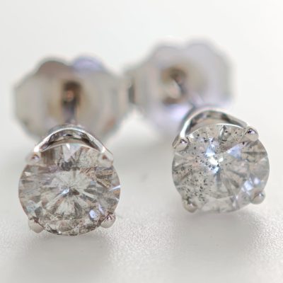 cercei aur 14k cu diamante 0.90ct