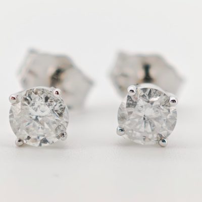 cercei 14k cu diamante 0.50ct