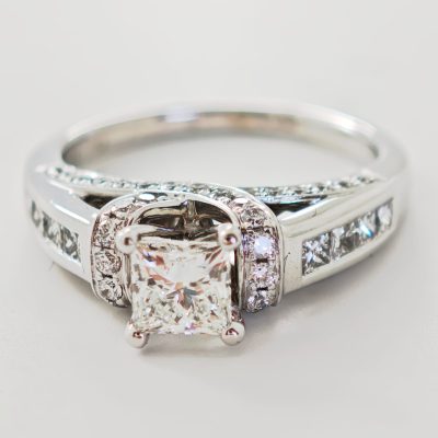 inel 14k cu diamante 1.47ct