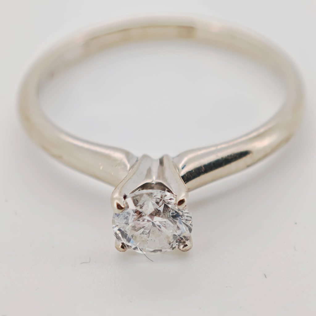 inel aur 14k cu diamant 0.5ct