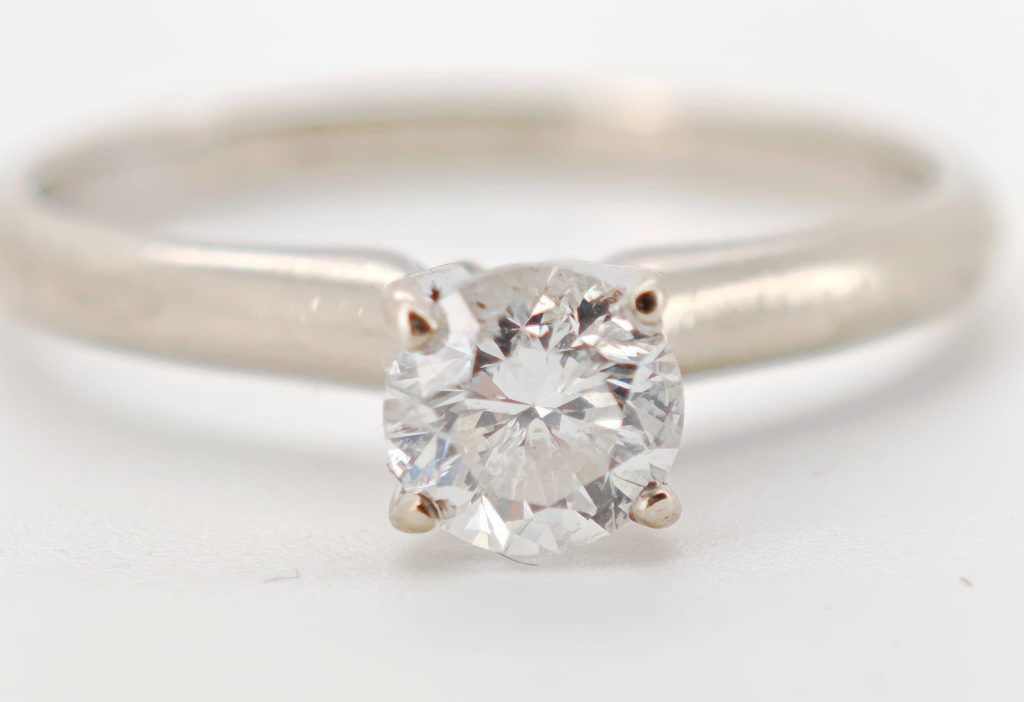 inel aur 14k cu diamant 0.5ct