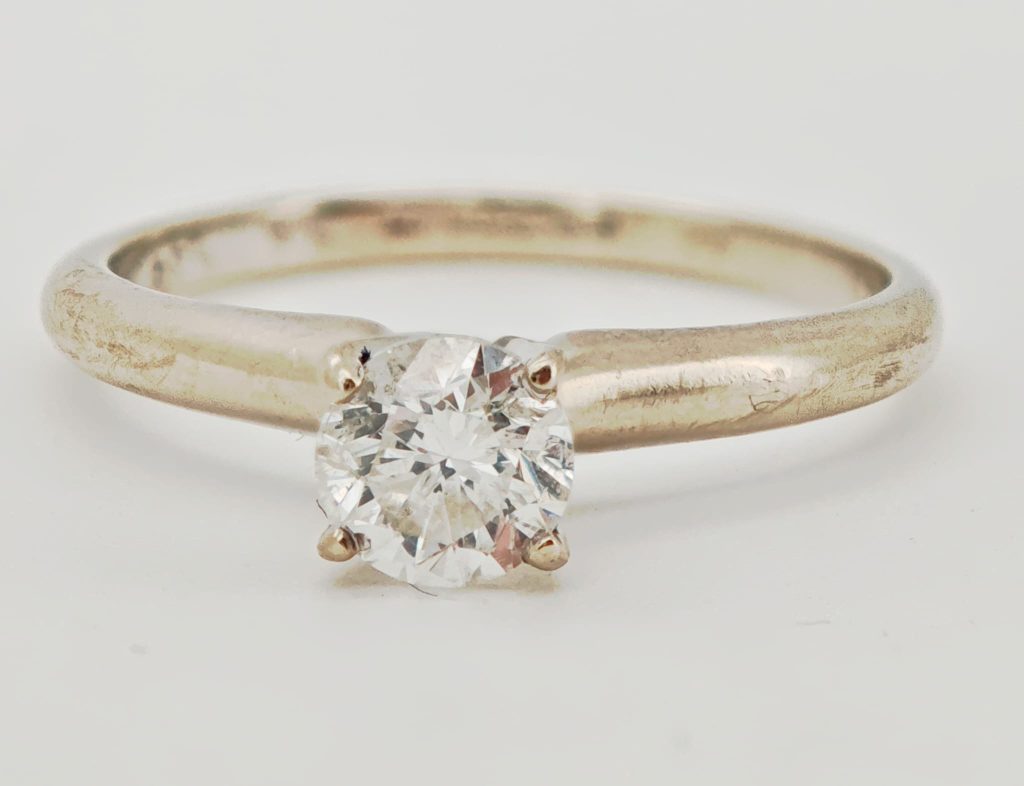 inel aur 14k cu diamant 0.5ct