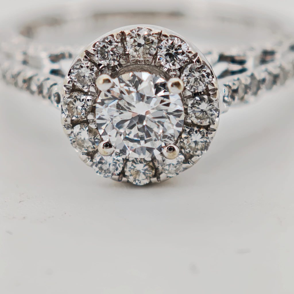 inel 14k cu diamante 1.0ct