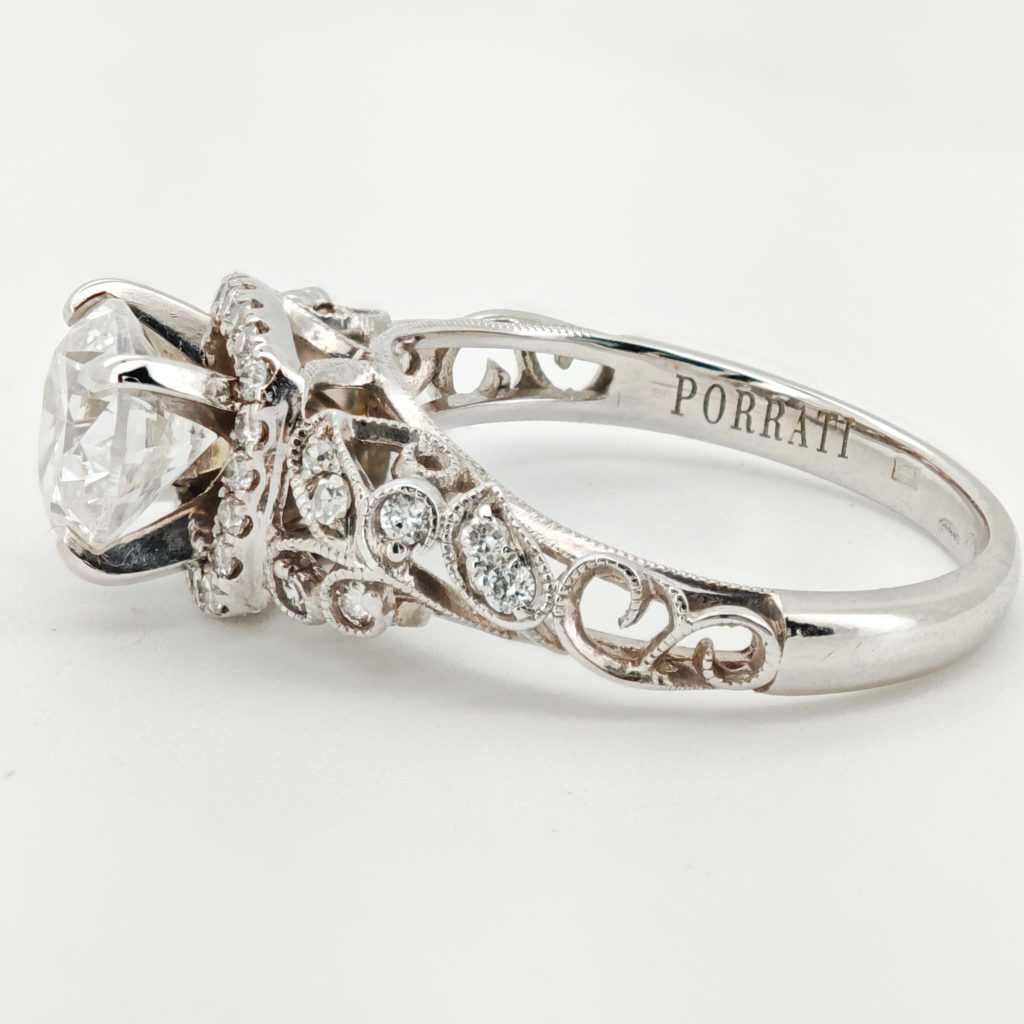 inel 14k cu diamante 2.16ct